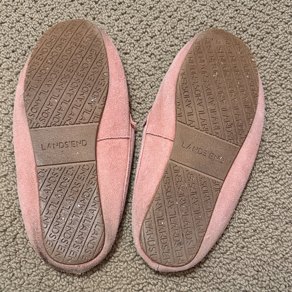 Lands' End Dusty Pink Slippers - Picture 4 of 4